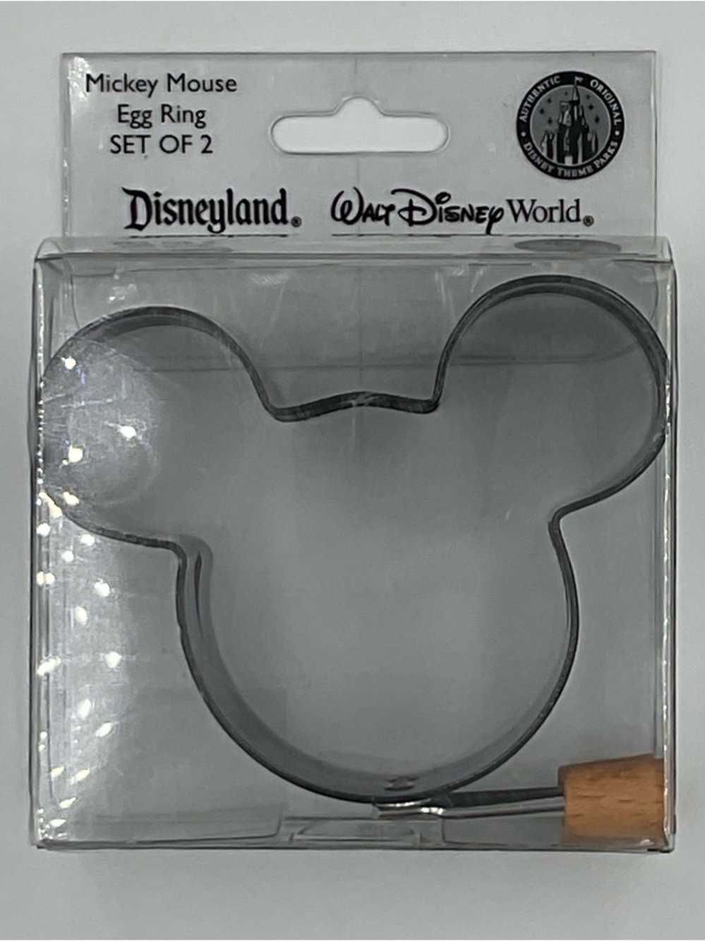 NWT Disneyland Walt Disney World Mickey Mouse Egg Ring Set of 2 - Black - Picture 6 of 6
